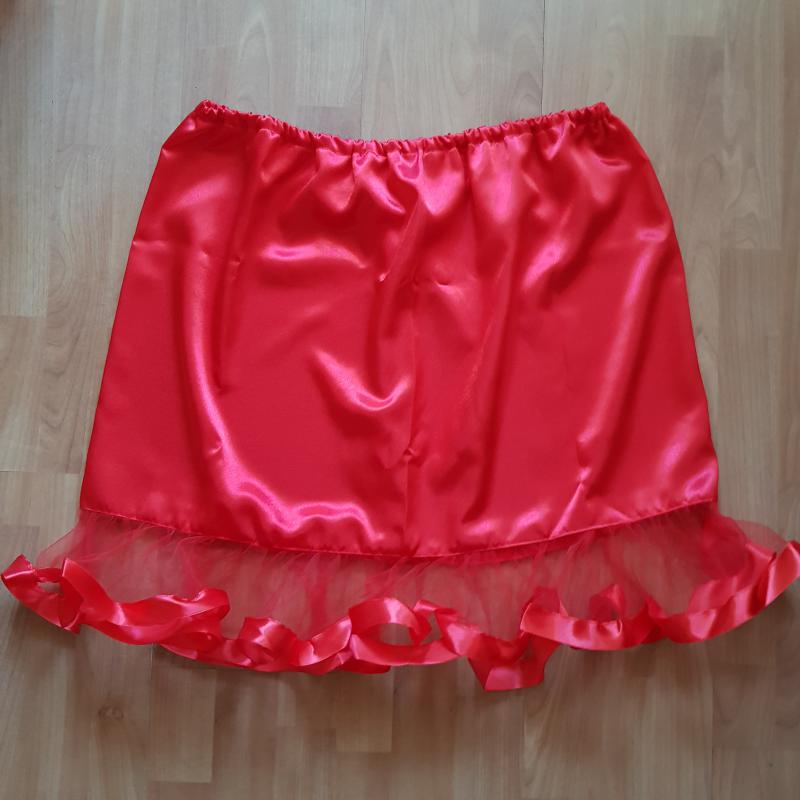 ESKÜVŐ ASZ11 - Szatén szoknya tüll fodorral - választható szín és méret