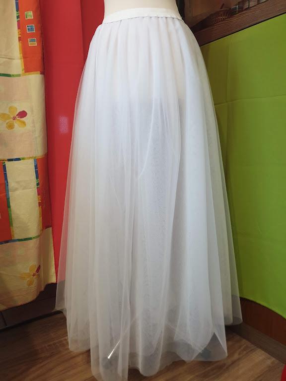 ESKÜVŐ ASZ36A – 5 rétegű hosszú tüll szoknya - több színben