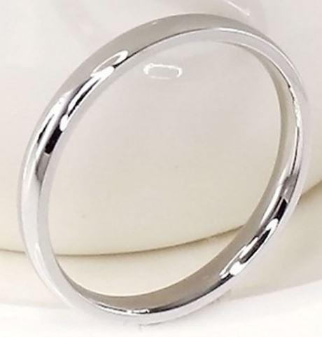 ESKÜVŐ ELJEGYZÉS GYR02 - 4mm-es Fényes acél karikagyűrű ezüst színű