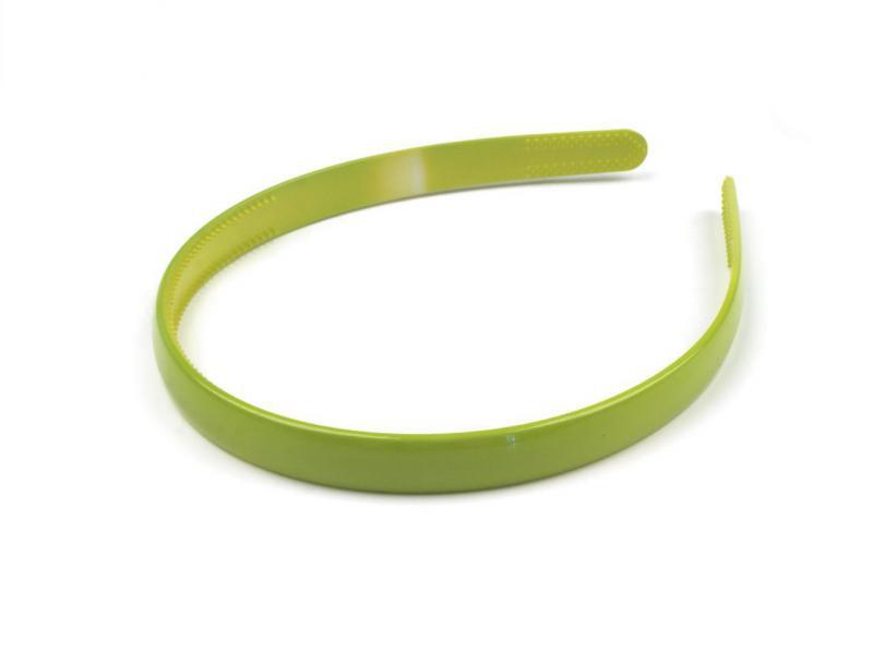 ESKÜVŐ HPT44 - 12mm-es zöld műanyag hajpánt, hajráf