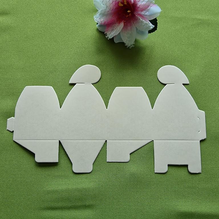 ESKÜVŐ KIEG14 - Esküvői lézervágott ajándékdoboz sütisdoboz - halvány arany