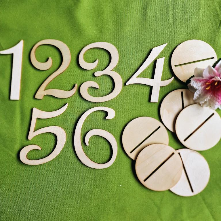 ESKÜVŐ KIEG29 - Fa asztalszámok 1-10-ig