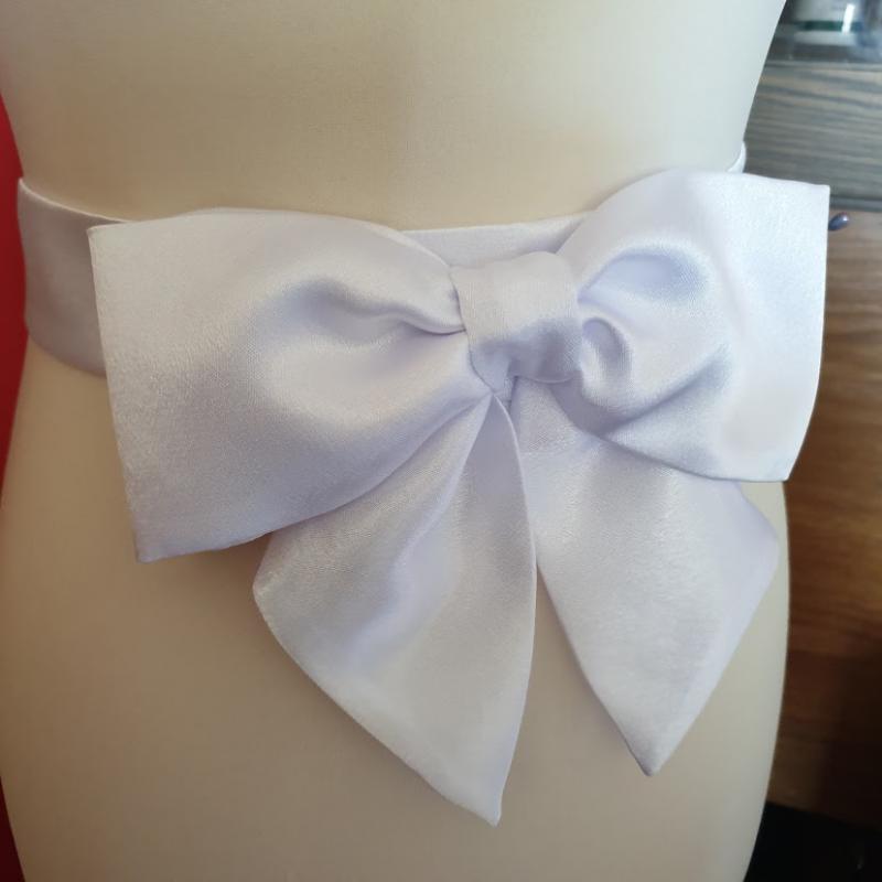 ESKÜVŐ MÖV08 - Szatén masnis menyasszonyi öv - több színben