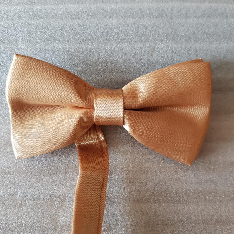 ESKÜVŐ NYK16 - Arany színű szatén csokornyakkendő 50x100mm