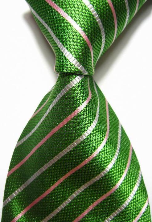 ESKÜVŐ NYK42 - VERIE GOD selyem nyakkendő - zöld csíkos