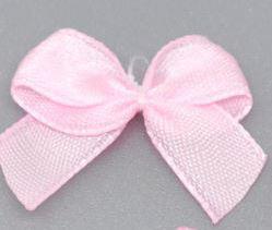 ESKÜVŐI dekor - 20x30mm-es Rózsaszín szatén masni