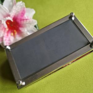 CSE10 - Tükrös, virágos, pillangós  kézzel festett tükrös dobozka, ékszertartó