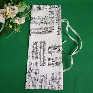 DCS46 - Kottamintás pezsgő textil ajándéktasak, zsák zenekedvelőknek