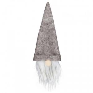 DEK64 - Borosüveg, pezsgősüveg manó dísz - szürke