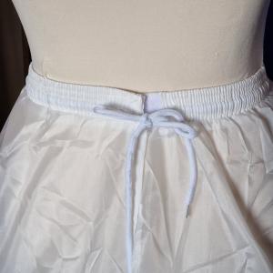 ESKÜVŐ ASZ03C2 - 3 körös ekrü menyasszonyi alsószoknya, abroncs kamaszoknak
