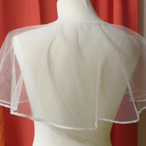 ESKÜVŐ BOL20 - Elegáns fehér színű boleró, pelerin - gyerekeknek