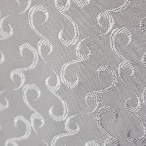 ESKÜVŐ FME04 - Hófehér inda mintás selyem alkalmi férfi mellény 54/XL