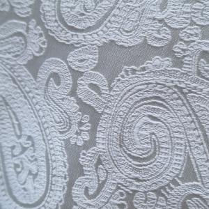 ESKÜVŐ FME05 - Hófehér Török mintás selyem alkalmi férfi mellény 54/XL