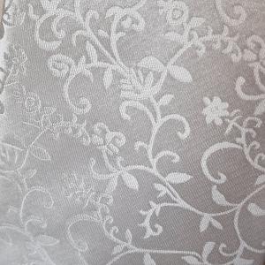 ESKÜVŐ FME09 - Ekrü inda mintás selyem alkalmi férfi mellény 52/XL