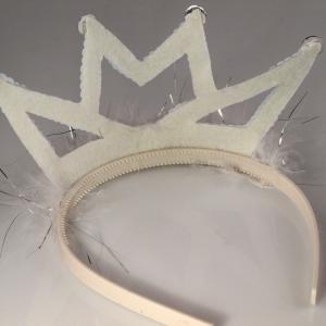 ESKÜVŐ HPT38 - Flitteres hercegnői korona hajpánt, hajráf