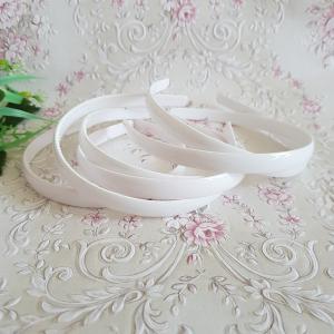 ESKÜVŐ HPT53 - 12mm-es hófehér műanyag hajpánt, hajráf