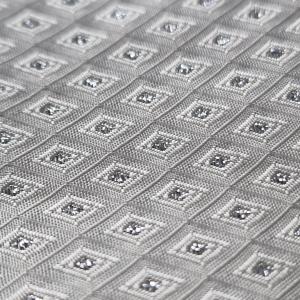 ESKÜVŐ NYD07 - Ekrü színű selyem szatén nyakkendő + díszzsebkendő