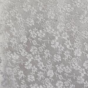 ESKÜVŐ NYD08 - Hófehér színű virág mintás selyem szatén nyakkendő + díszzsebkendő