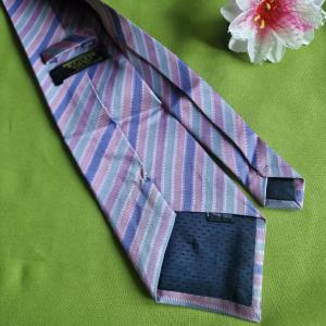 ESKÜVŐ NYK54 - Lila csíkos selyem nyakkendő