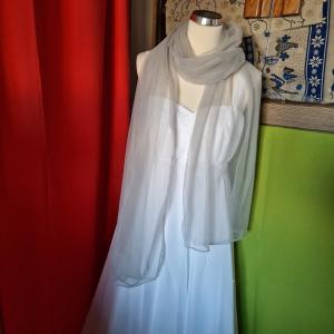 ESKÜVŐ SÁL03 - Menyasszonyi sifon stóla, sál - több színben