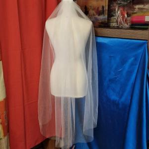 FTY150 - 1 rétegű, szegetlen, Ekrü menyasszonyi fátyol 120x160cm