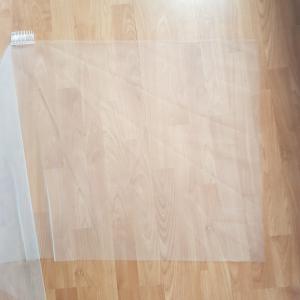 FTY98 - 1 rétegű, szegetlen, Ekrü menyasszonyi szögletes fátyol 60x100cm