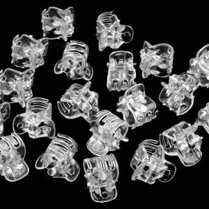 MAD12 - Átlátszó hajcsipesz, hajdísz alap 10x13mm