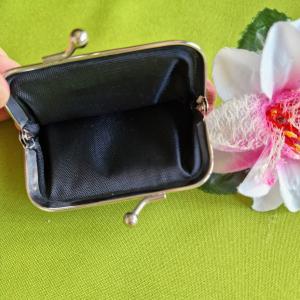 NK02C - Vintage tipusú rózsa mintás kis pénztárca, aprópénztartó - rózsaszín