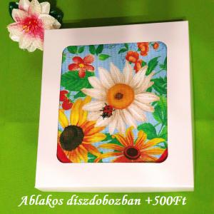 OTT36 - Cica mintás pamut konyhai kötény