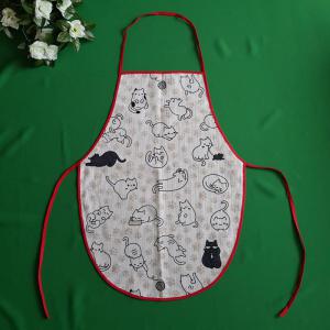 OTT36 - Cica mintás pamut konyhai kötény