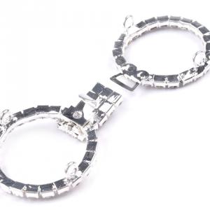 Strasszköves felvarrhatő kapocs, övdísz