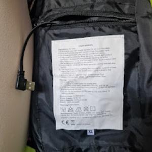 Uniszex melegítő fűthető mellény XL