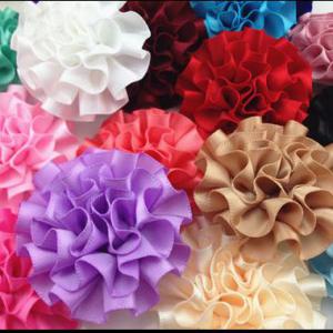 VIR19 - 50mm-es húzott szatén virág - több színben