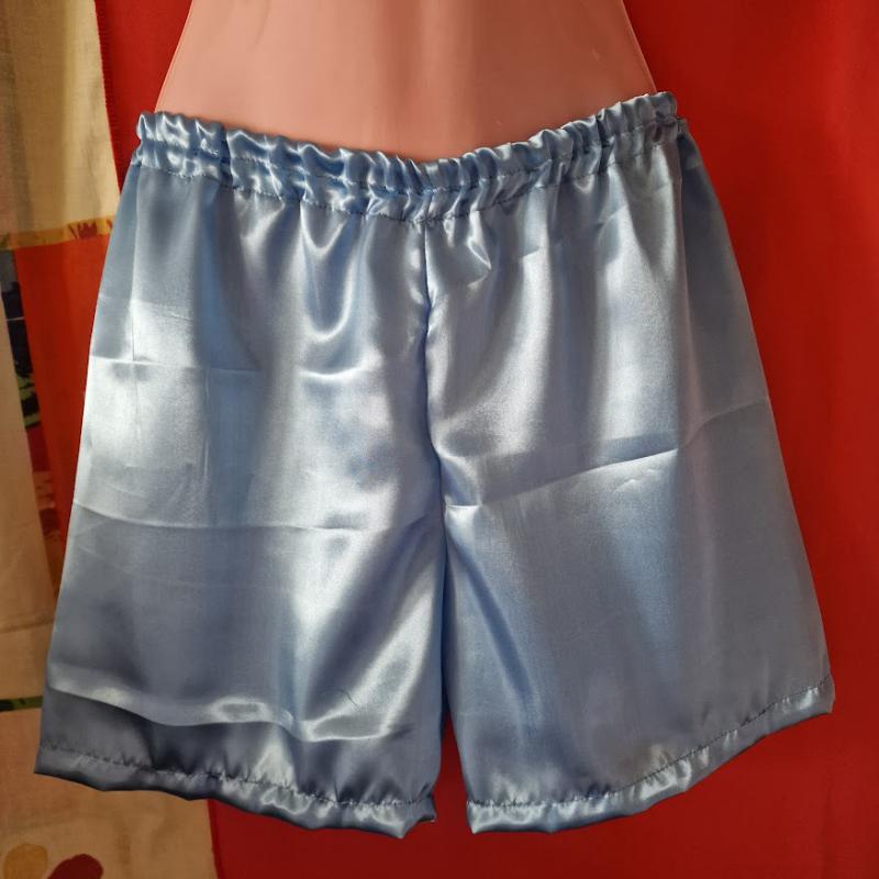 FEN127.3 - Férfi szatén boxeralsó - Világoskék