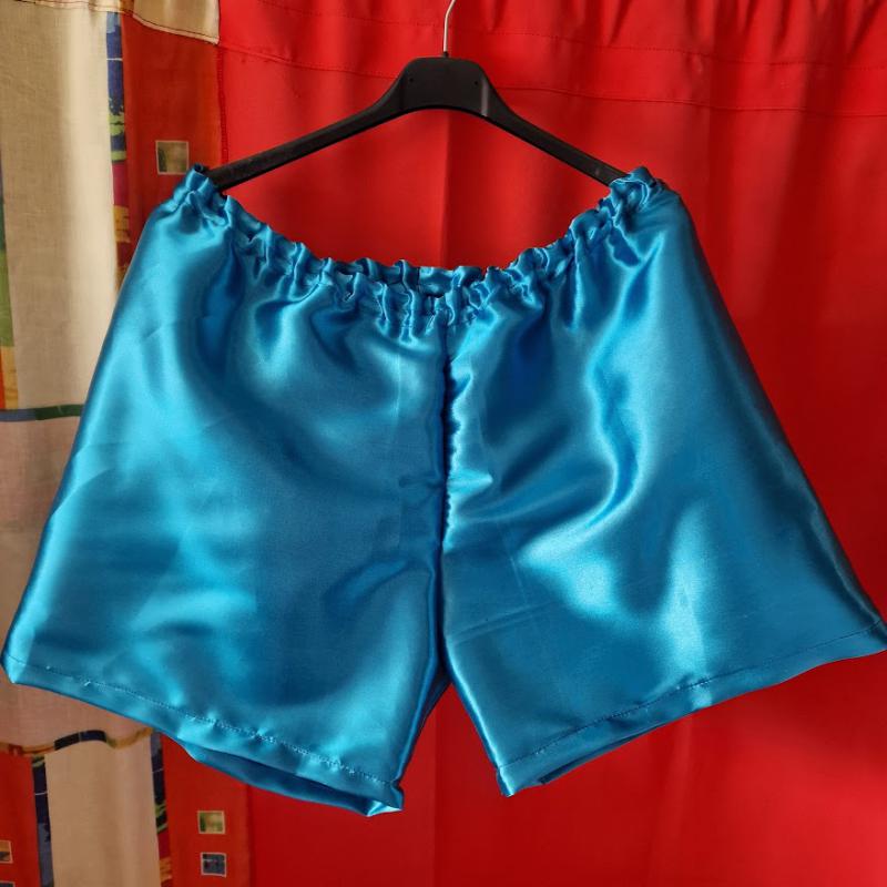 FEN141.1 - Férfi szatén boxeralsó - türkizkék