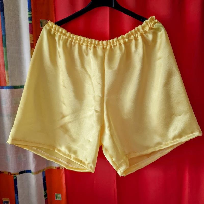 FEN141.2 - Férfi szatén boxeralsó - citromsárga