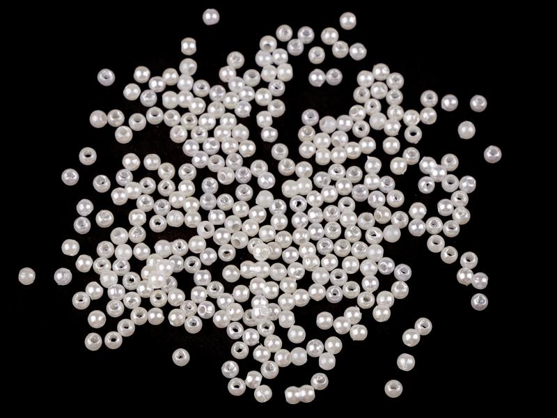 GYÖ24 - Műanyag teklagyöngyök / Glance gyöngyök Ø3 mm - 10g/csomag