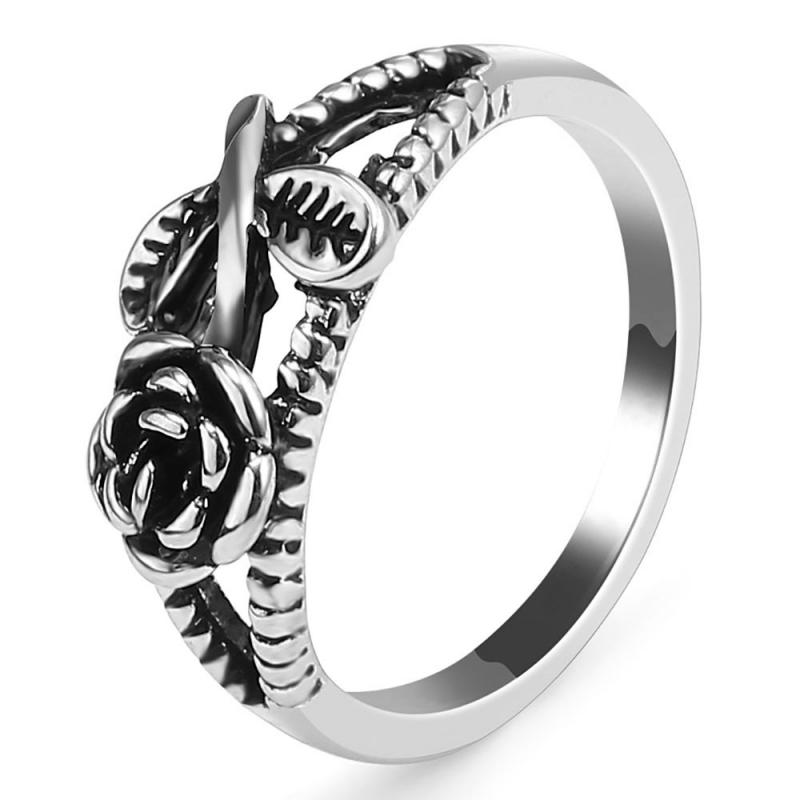 GYR49 – Rózsa mintás 925-ös ezüst gyűrű