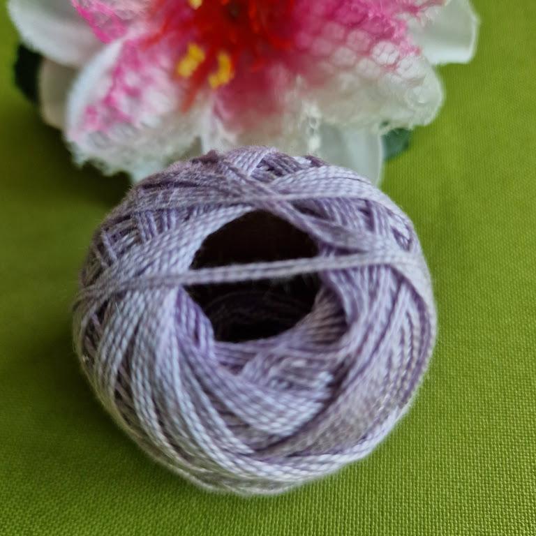 Halvány lila UC Perlé hímzőfonal