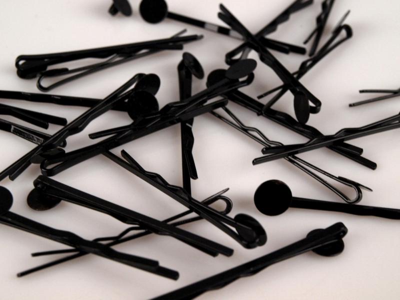 HULLÁM hajcsat 47mm-es ALAP - fekete