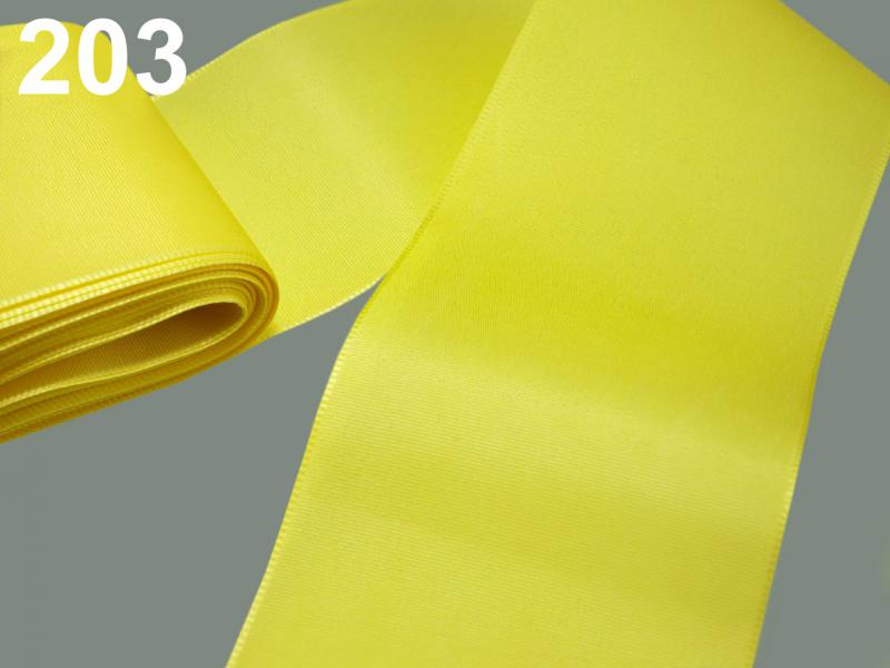 Kb. 70mm-es taft szalag - citromsárga