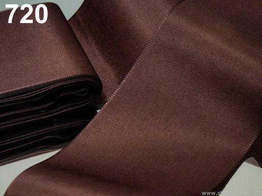 Kb. 70mm-es taft szalag - csokoládébarna