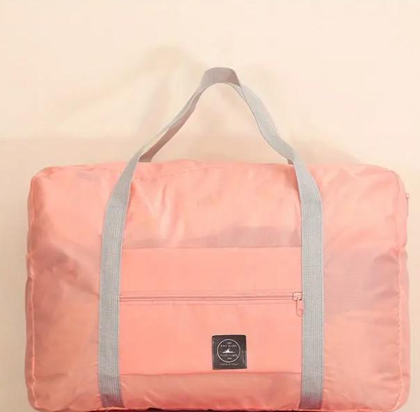 Közepes méretű, összehajható utazótáska - púder