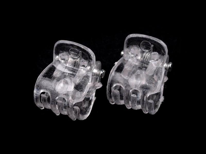 MAD12 - Átlátszó hajcsipesz, hajdísz alap 10x13mm