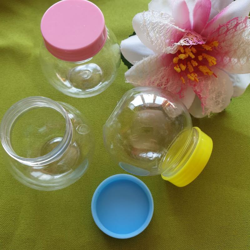 Műanyag tároló csavaros tetővel 50x55mm