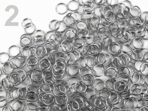 Összekötő karika - platina szín