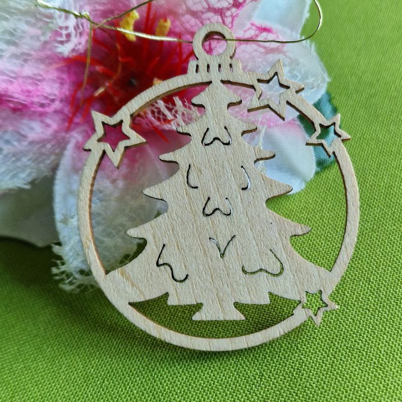 OTT111 - Karácsonyi fa dekor, Medál, DIY Kézművesség, Scrapbooking – Karácsonyfa