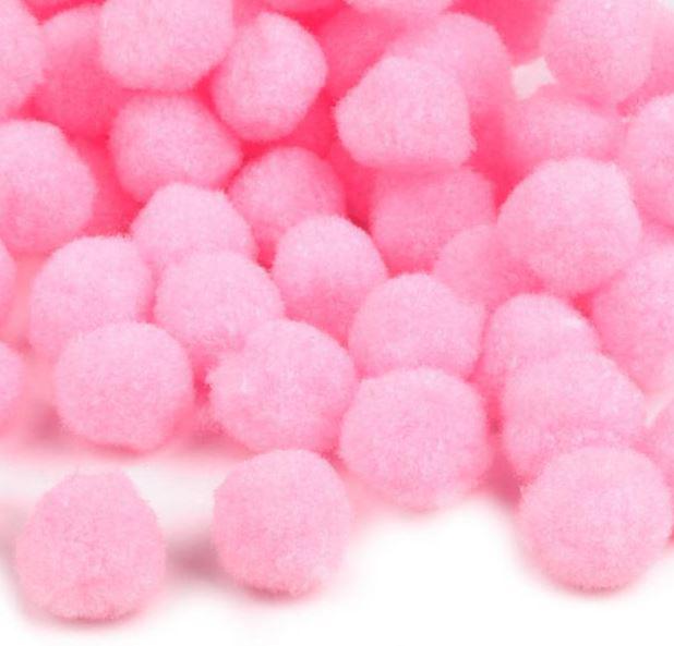 POM03 - kb. 25mm-es pompon - rózsaszín