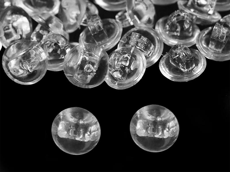 RÖV15 - 7mm-es átlátszó füles gomb