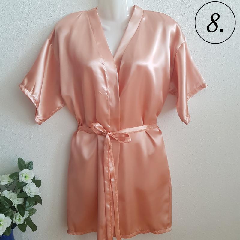 SZK08 - Szatén köntös - PÚDERRÓZSASZÍN